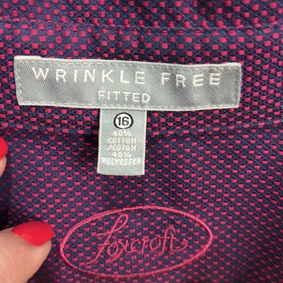 Foxcroft Wrinkle free fitted size 16 - Picture 5 of 5